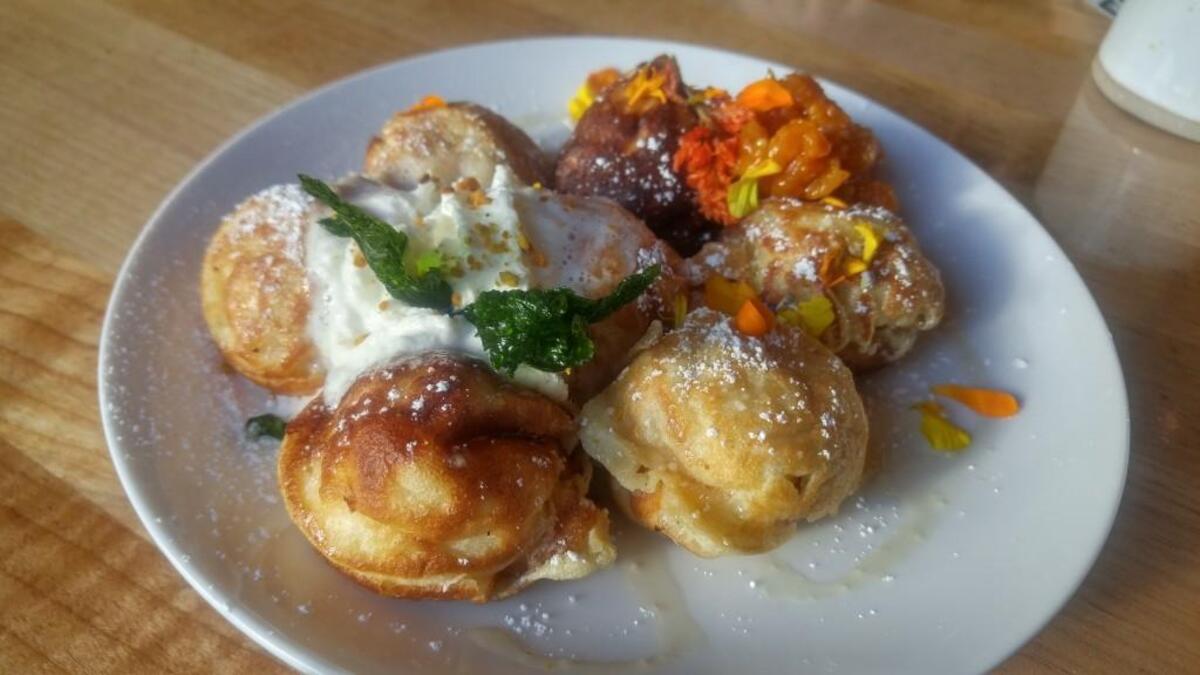 Ebelskivers from Honey Coffee + Kitchen in Tacoma.