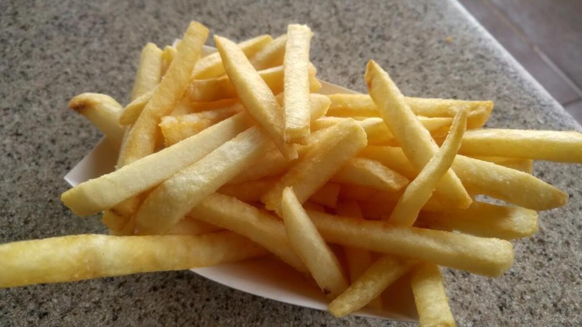 An order of fries from The Silverdale Habit Burger Grill.