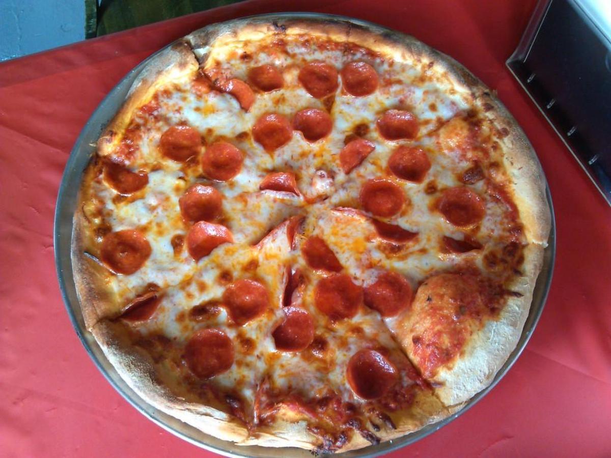 A pepperoni pizza from Ah Badabing will now be served at the Airport Tavern.