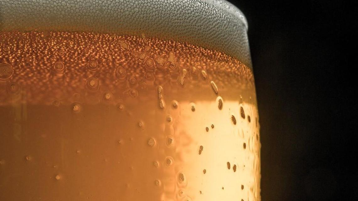 A glass of Pinnacle Peak Ale at Harmon Tap Room in Tacoma.