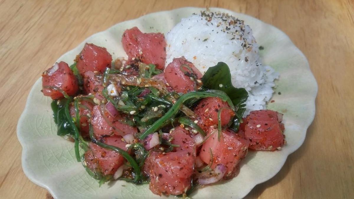 Regular ahi tuna poke from Da Tiki Hut in Tacoma.