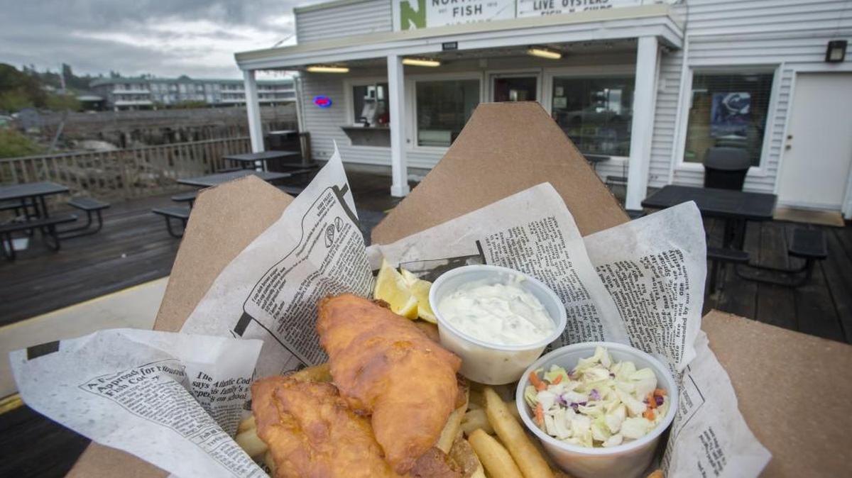Fish-and-chips basket at the Northern Fish in Tacoma.