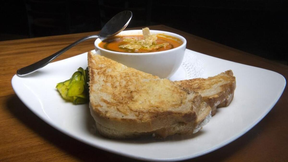 The grilled cheese sandwich and tomato soup combo at Cooks Tavern in Tacoma.