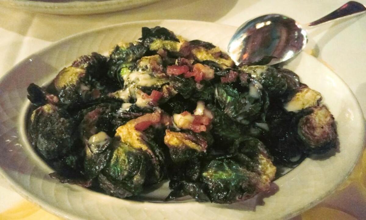 Brussels sprouts are a side dish at El Gaucho, a high-end steakhouse in Tacoma.