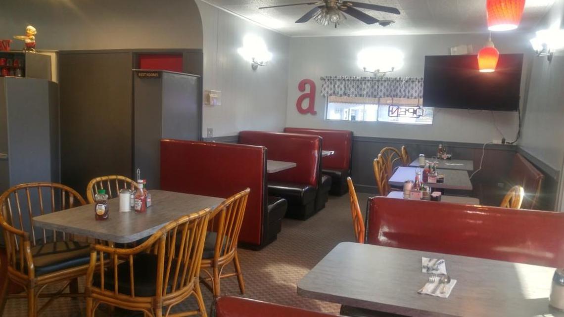 The dining room of Anglea’s.