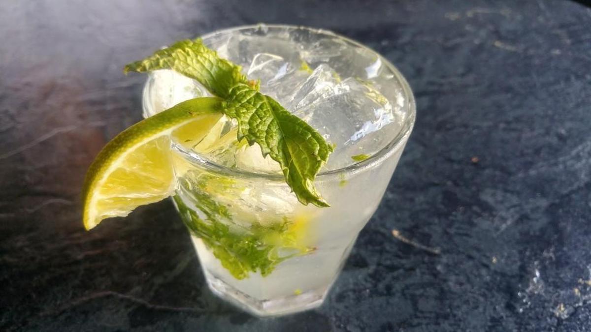 A mojito from The Camp Bar.