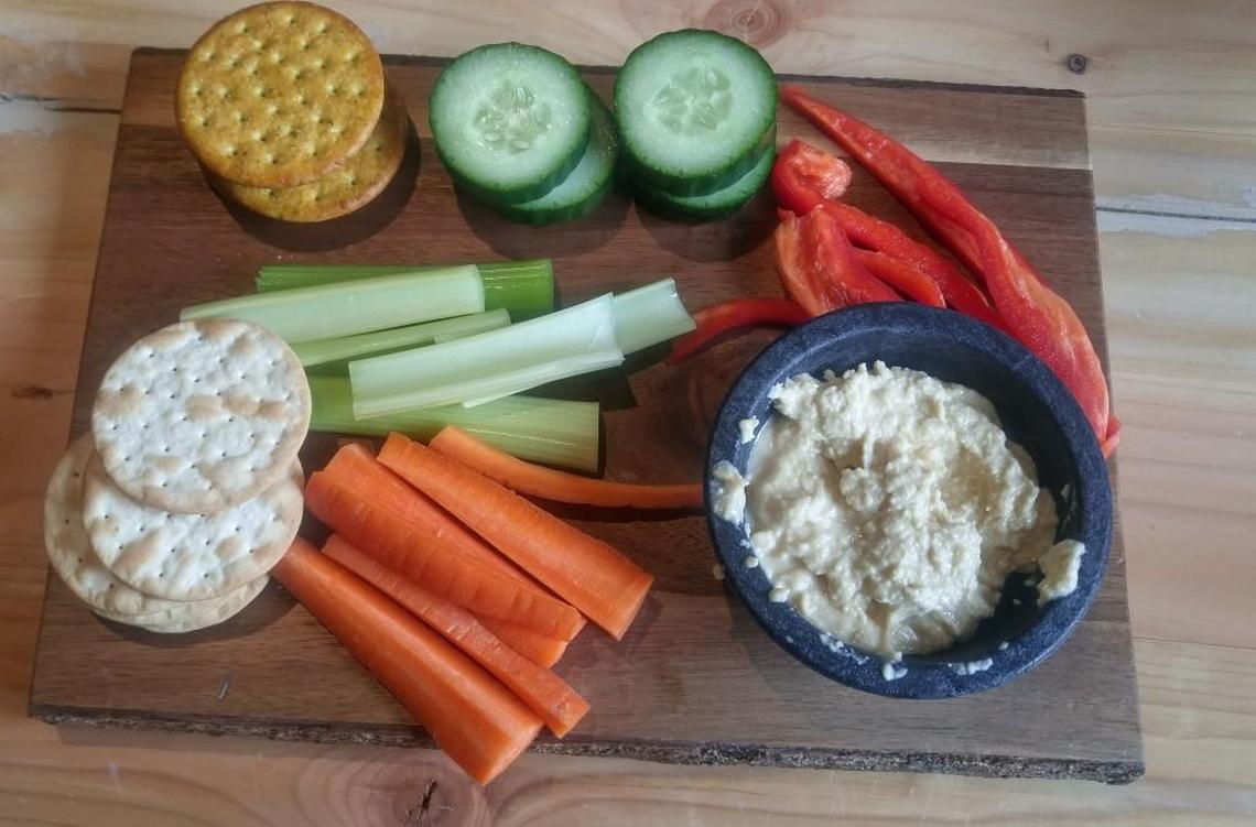 A hummus platter from CaskCades.