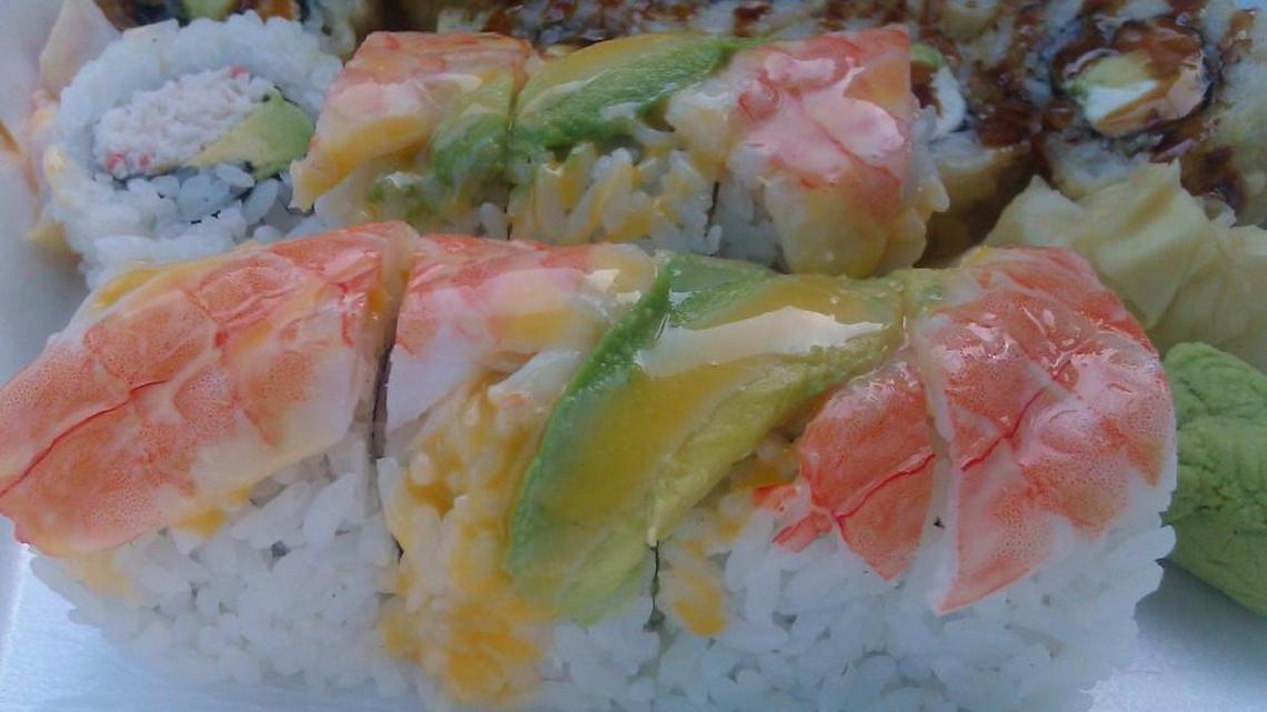A James Bond roll from Happy Teriyaki #4 in downtown Tacoma.