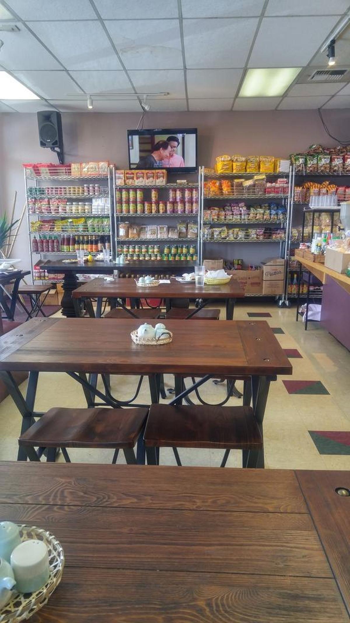 The dining room at Paraiso Native Filipino Restaurant in Lakewood.