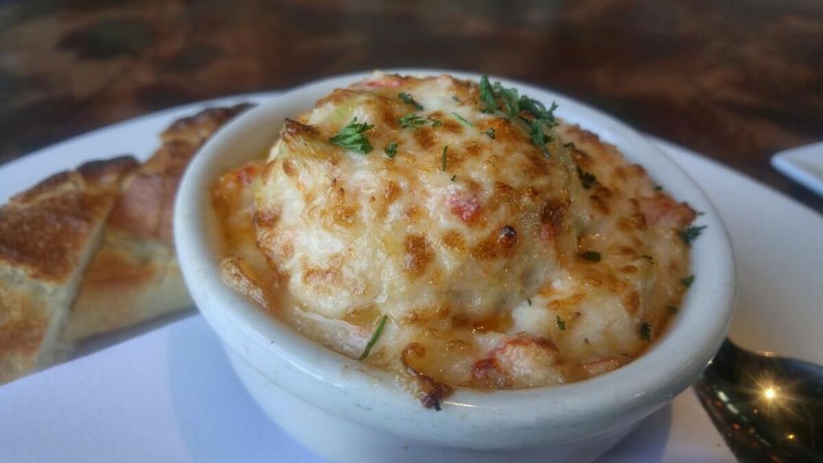 The lobster dip appetizer at The Lobster Shop.