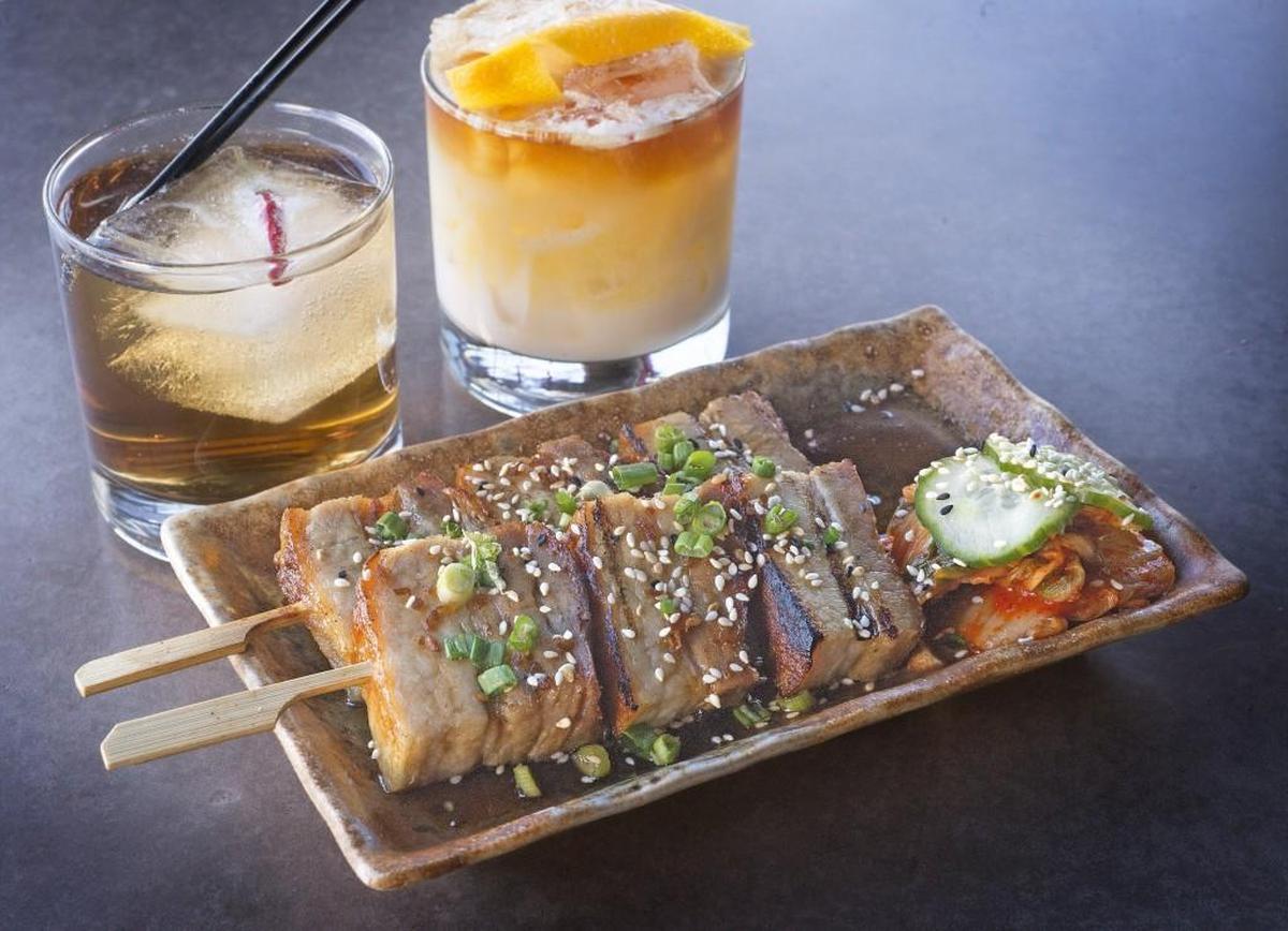 Pork belly yakitori at Indo Asian Street Eatery in Tacoma on Thursday, Nov. 19, 2015.