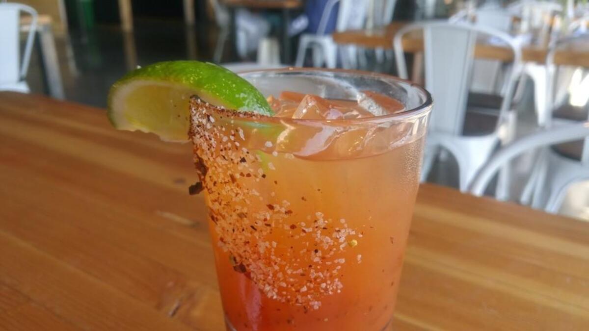 A bloody Maria made with mezcal from Casco Antiguo.
