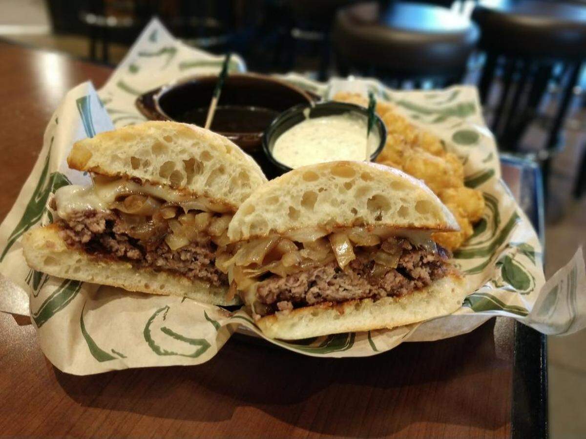 A burger dip from Hop Jack’s.