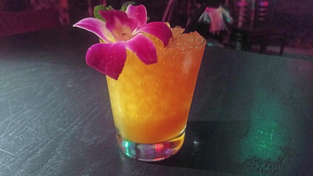 Captain Obed’s Grog is one of 16 drinks on the opening menu at Devil’s Reef.