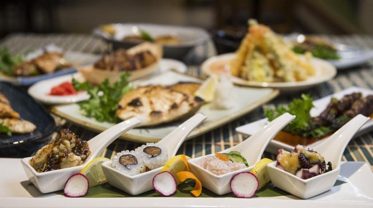 An order of the Chefs Delight along with other izakaya plates at Miyabi Tacoma.