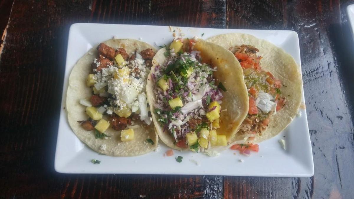 A trio of tacos from Seattle’s Red Star Taco Bar. The Tacoma outpost is opening in March.