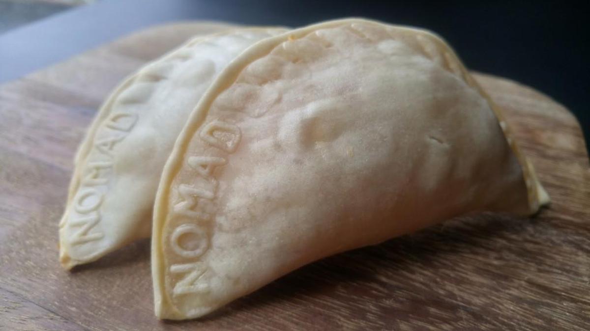 Empanadas, filled with ham and cheese, from Nomad PNW in Wilkeson.