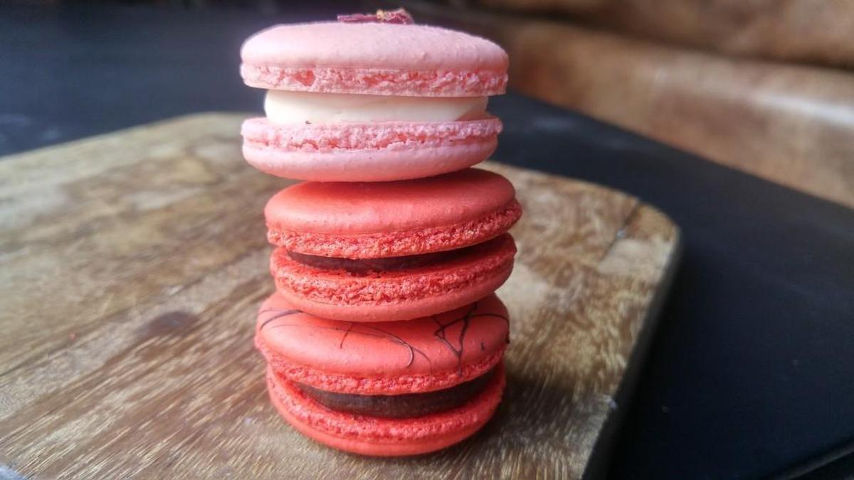 Macarons from La Waffletz and Macaron Station in Tacoma’s Freighthouse Square.