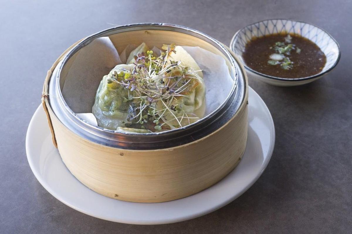 Edamame and kale dumplings at Indo Asian Street Eatery in Tacoma on Thursday, Nov. 19, 2015.