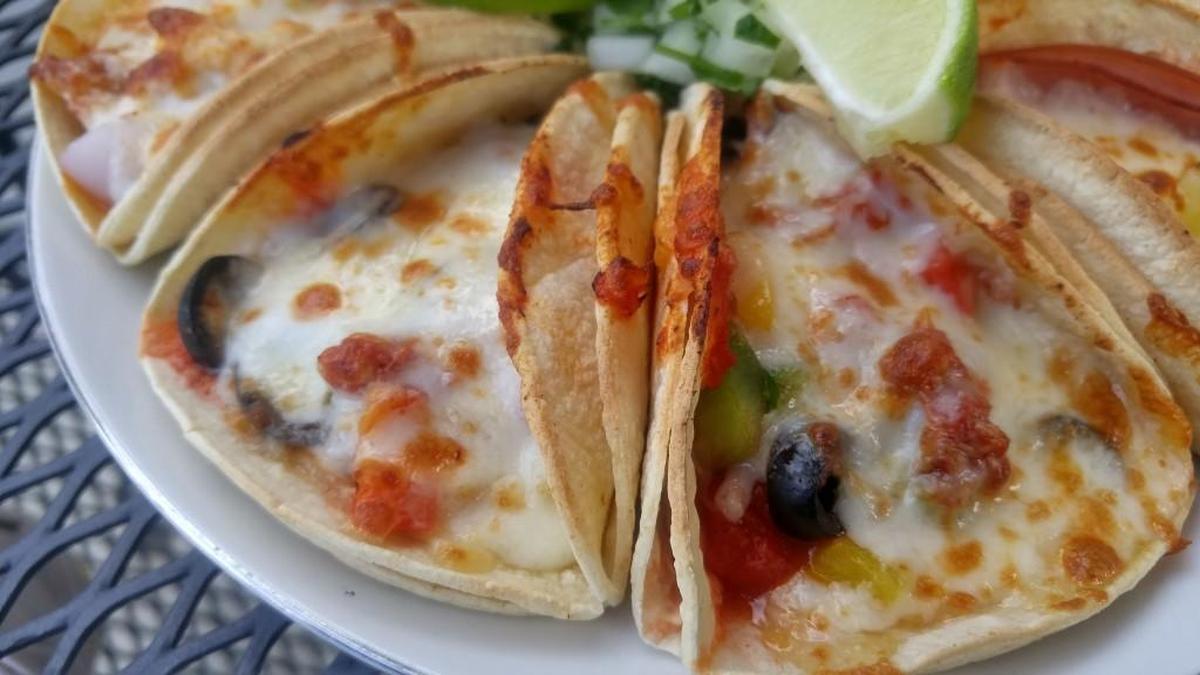 The Defiant Goldfish has an every Tuesday special of pizzacos.