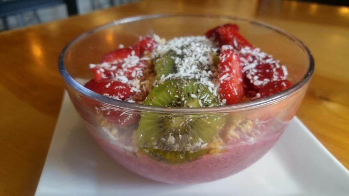 The smoothie bowls at The Harbor General Store are all naturally gluten free. Even the granola is made gluten-free.