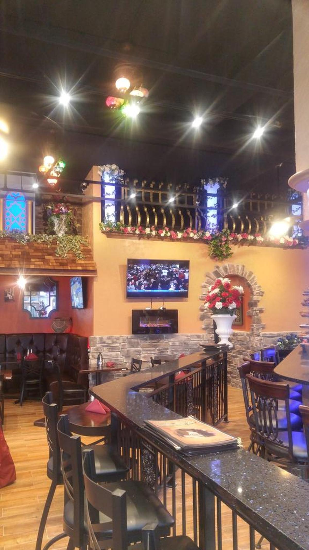 The dining room of Mediterranean Gyro Grill in University Place.