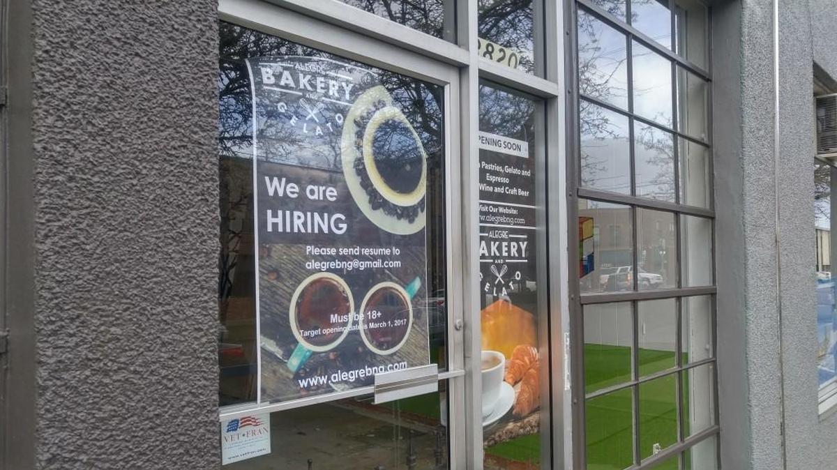Alegre Bakery and Gelato will open in the Proctor neighborhood.