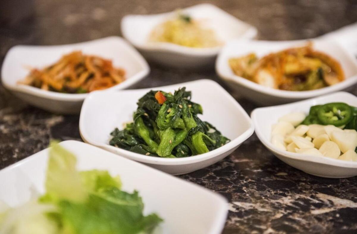 A variety of banchan dishes are available at Dae Won Garden in Lakewood, Wash., on Monday, Nov. 13, 2017.