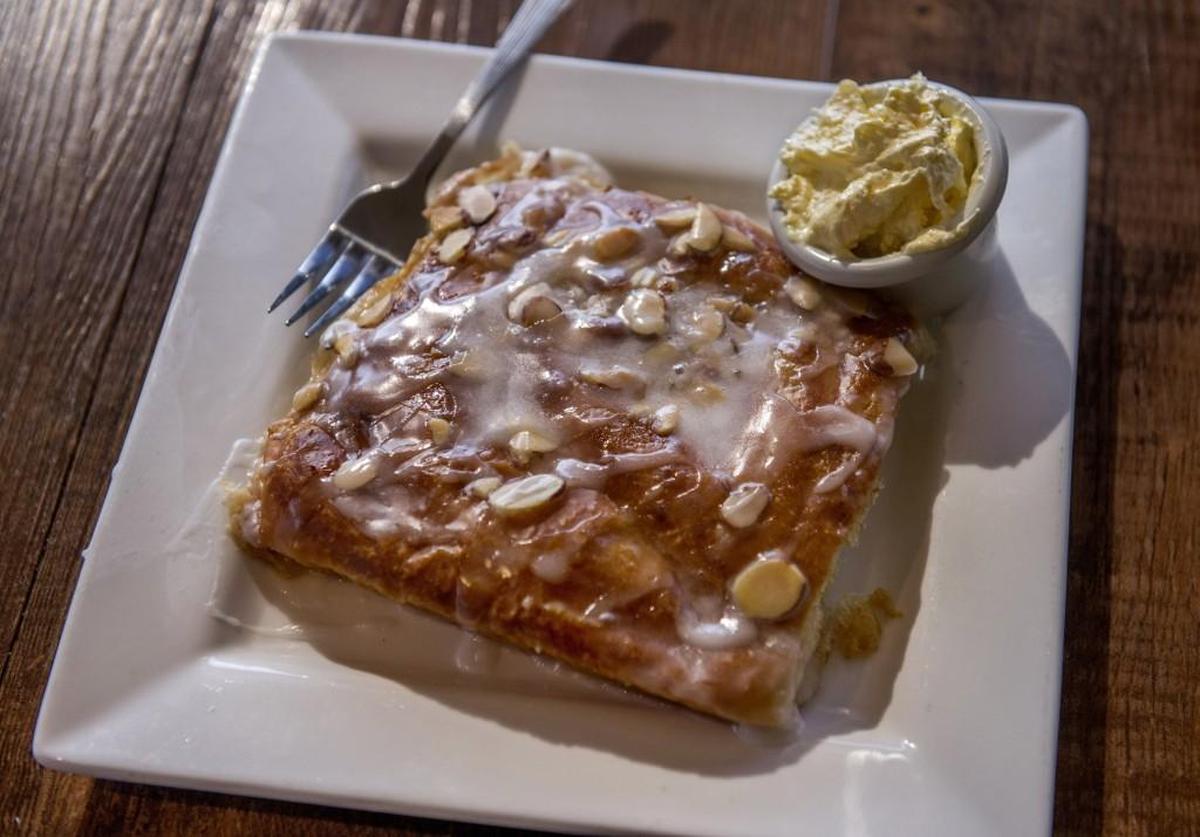 One of the most famous treats at The Poodle Dog in Fife is their housemade butterhorn pastries.