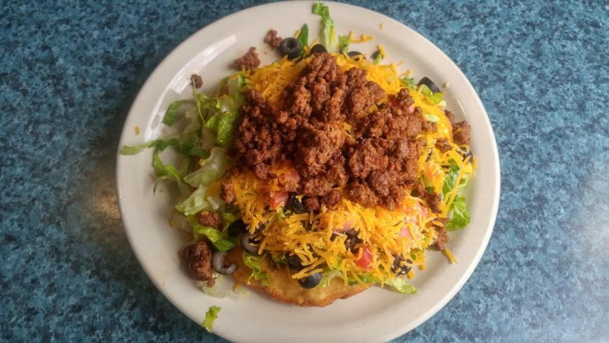 The Indian taco at the Thunderbird Restaurant is an every Wednesday special.