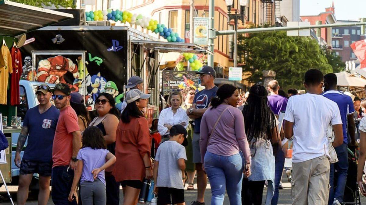 The Downtown Tacoma Block Party returns to Broadway between 9th and 11th streets on Aug. 3, 2025. The event is free and family-friendly, with food, art, music, art and more.