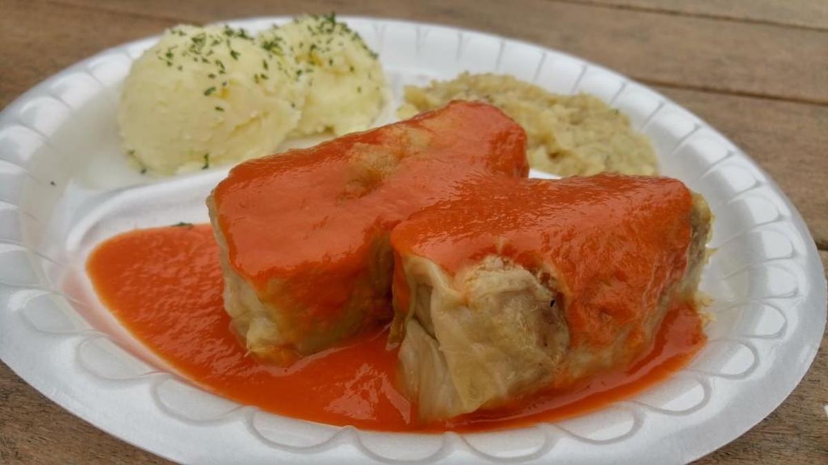 Cabbage rolls from the Bruno’s booth at Oktoberfest Northwest in 2016.