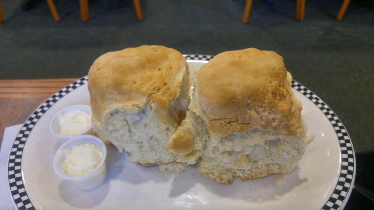 The biscuits are tall and fluffy at the newly opened Lakewood Black Bear Diner. South Hill’s outpost of the American diner opened in South Hill this week.