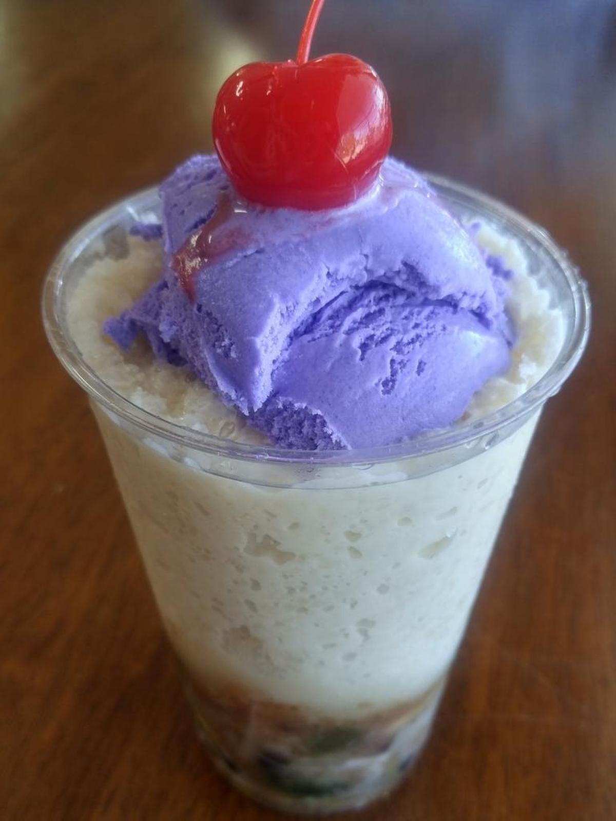 Halo-halo is a Filipino shaved ice dessert from Maresol in Lakewood.