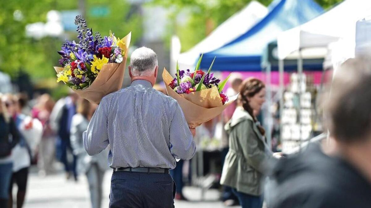 Enjoy the Broadway Farmers Market in downtown Tacoma