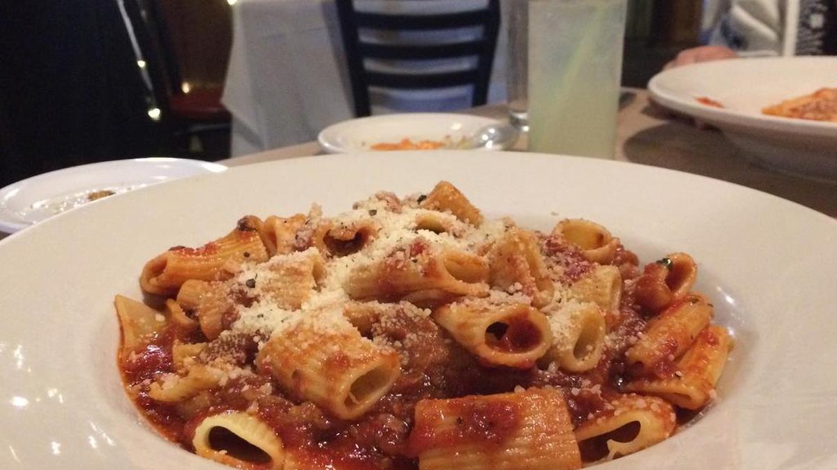 The rigatoni siciliani at Il Granaio restaurant in Mount Vernon is, like most of the other pasta dishes, house-made and delicious.