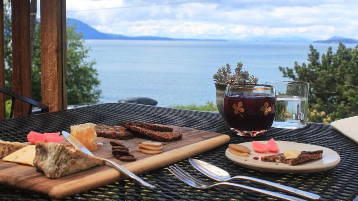 Brunch on the deck of the foodie-famous Willows Inn on Lummi Island includes a stellar view in 2017. The restaurant and inn have closed and the property donated to Bellingham nonprofit Lighthouse Mission Ministries.