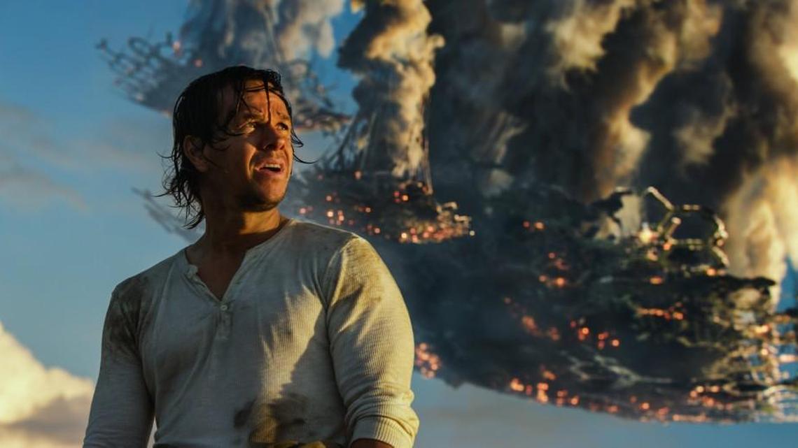 Mark Wahlberg as Cade Yeager in a scene from “Transformers: The Last Knight.”