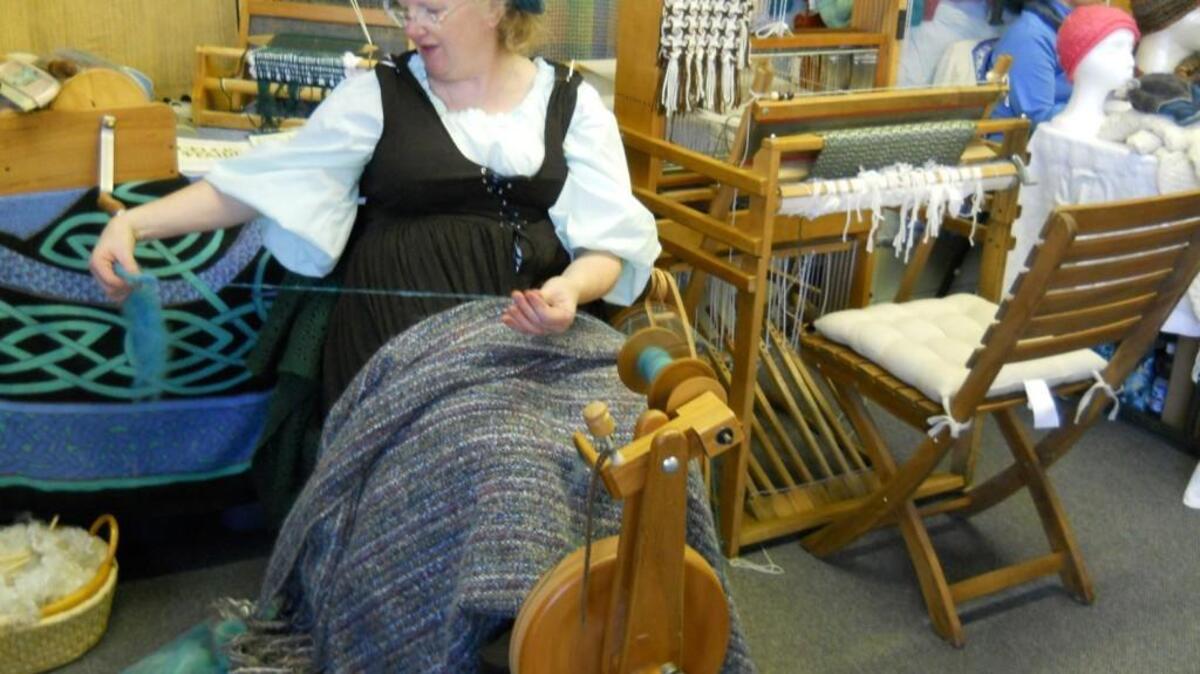 Molly Strausbaugh spins at last year’s Celtic Faire at St. Andrew’s Episcopal Church in Tacoma.