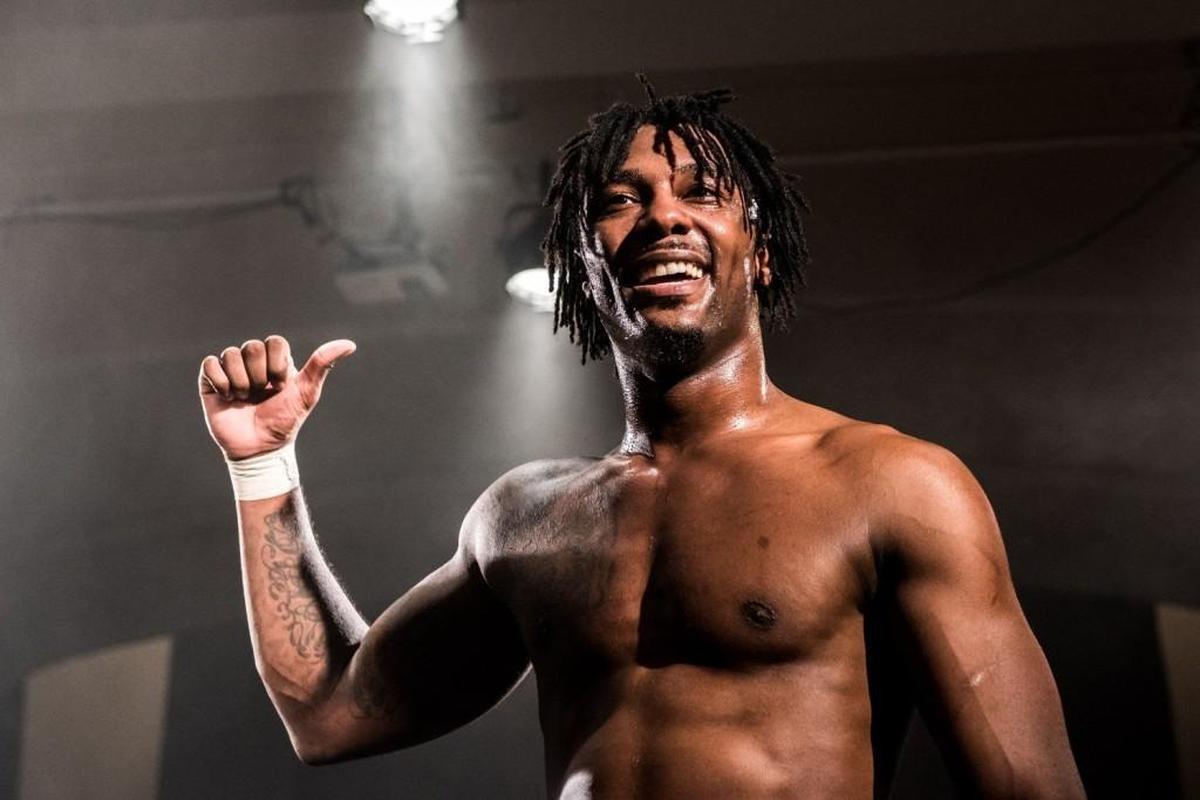 Tacoma-born professional wrestler Shane "Swerve" Strickland in at Washington Hall in Seattle on Saturday, May 26, 2017.