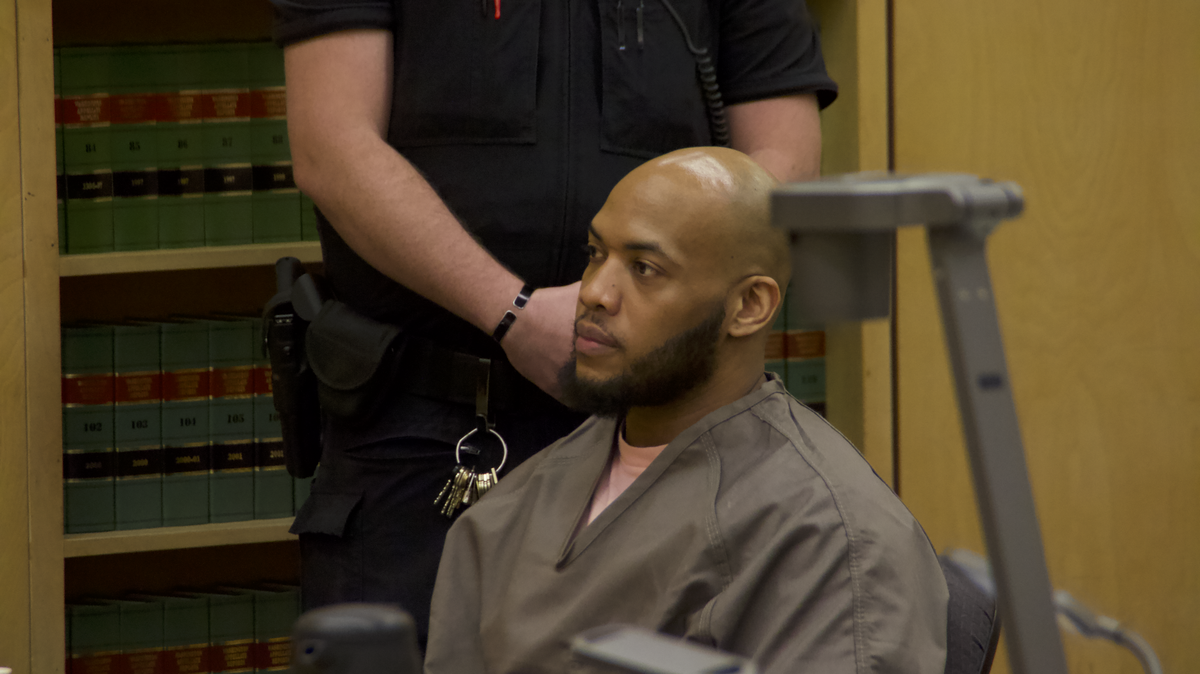 Joshua Ellis after hearing Judge André Peñalver sentence him to 15 years in prison for the Nov. 3, 2017 killing of his ex-girlfriend, Wendi Traynor. Ellis, 33, was re-sentenced Friday, Dec. 1, 2023, after his 2019 conviction for second-degree murder was overturned due to prosecutorial misconduct during his trial’s jury selection.