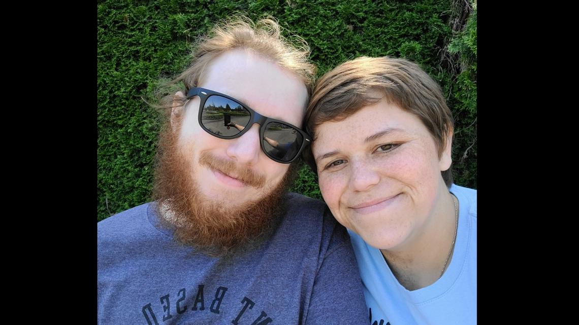 Travis Juetten, 26, was stabbed to death early Aug. 13 in Marion County, Oregon, while defending his wife, Jamilyn Rebekah Juetten, 24, from an intruder, deputies say. She was stabbed 19 times.