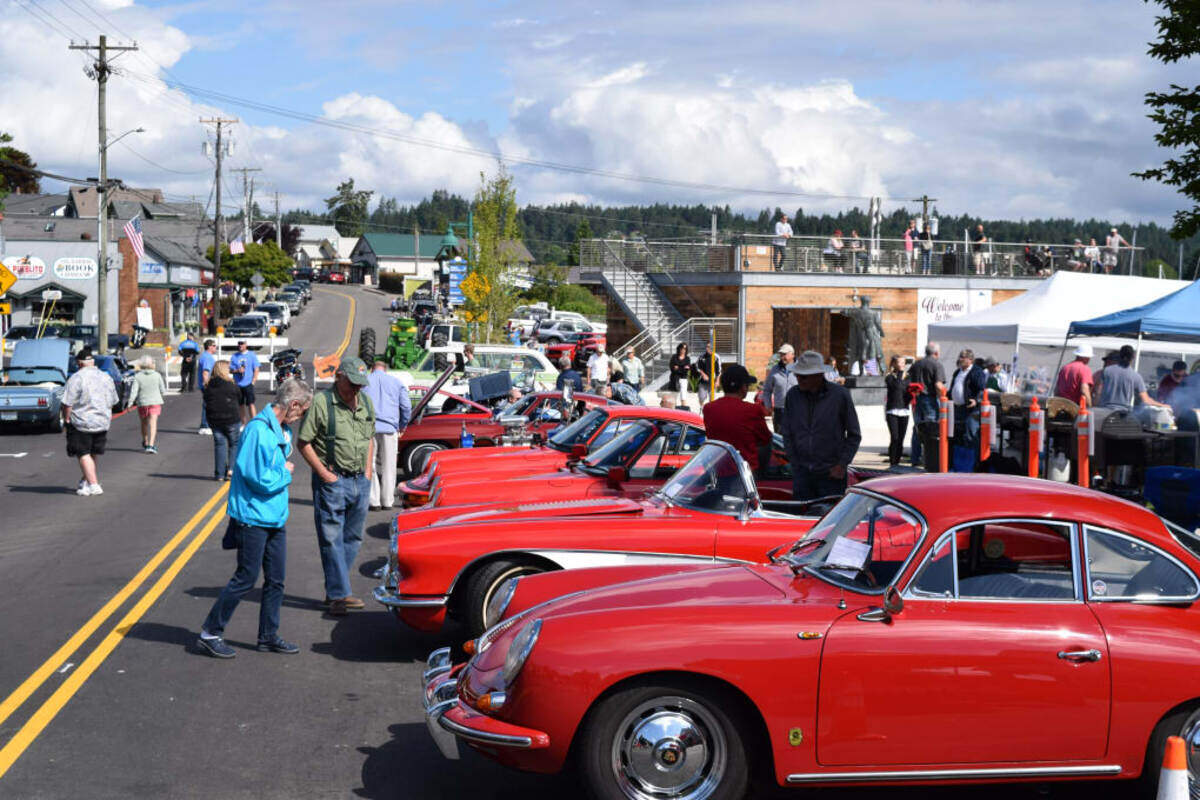 A downtown car show, shown here in 2017, is a popular part of the Gig Harbor Maritime Festival