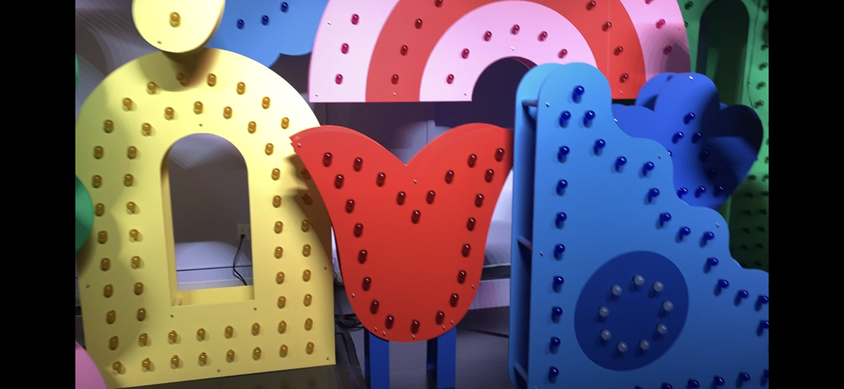 Former and future Seattle-based artist Andy Arkley has an installation in WNDR Seattle.
