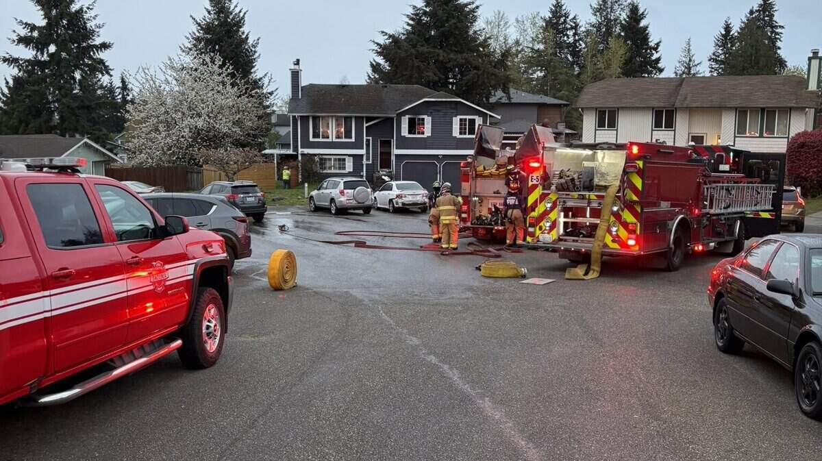 One person was taken to a hospital after a fire in a Tacoma home on April 14, 2026.