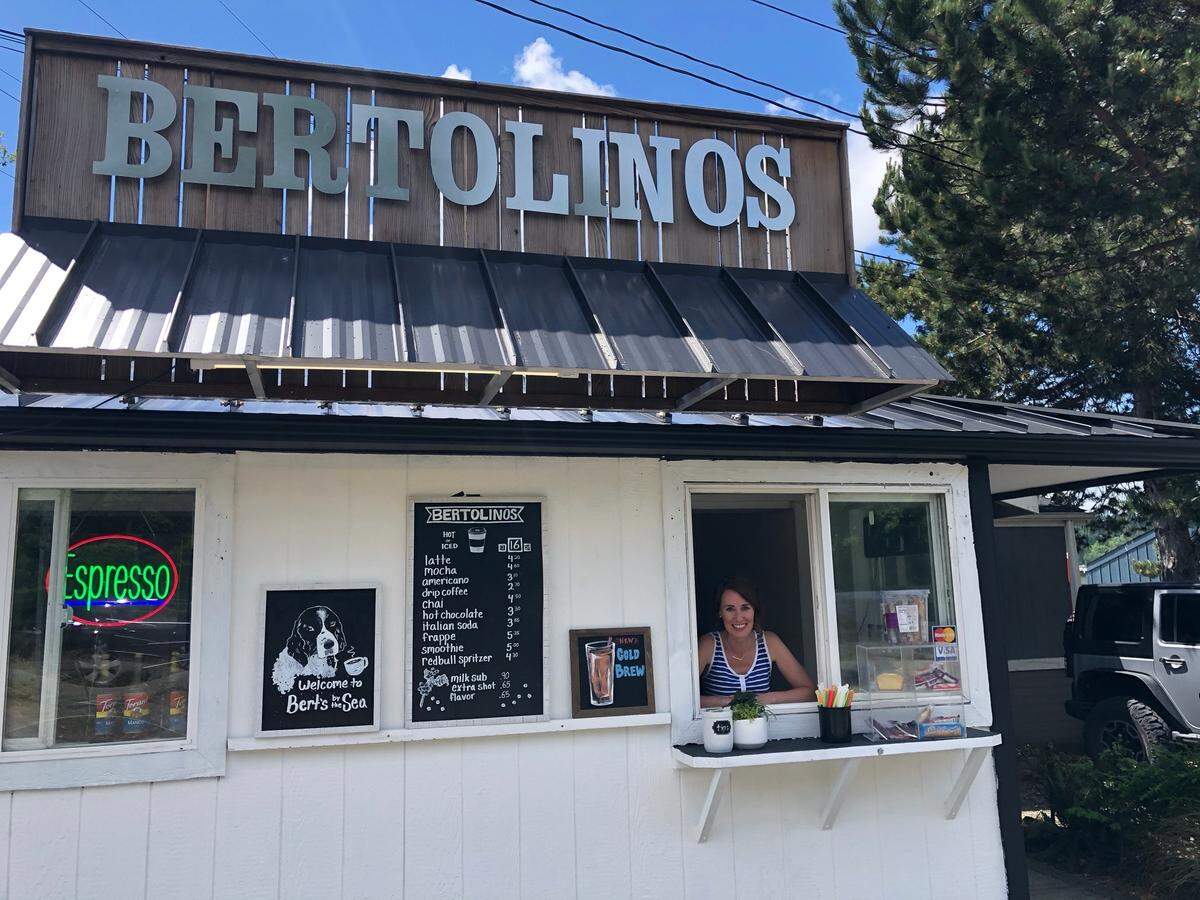 Willie and Gretchen Easley opened a Bertolino’s drive-thru in Purdy in late May. The couple closed their Tacoma cafe after 25 years.