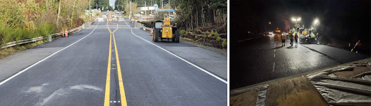 Before the cold weather and rain, crews paved the road leading up to the new bridge and a portion of 144th Street Northwest.