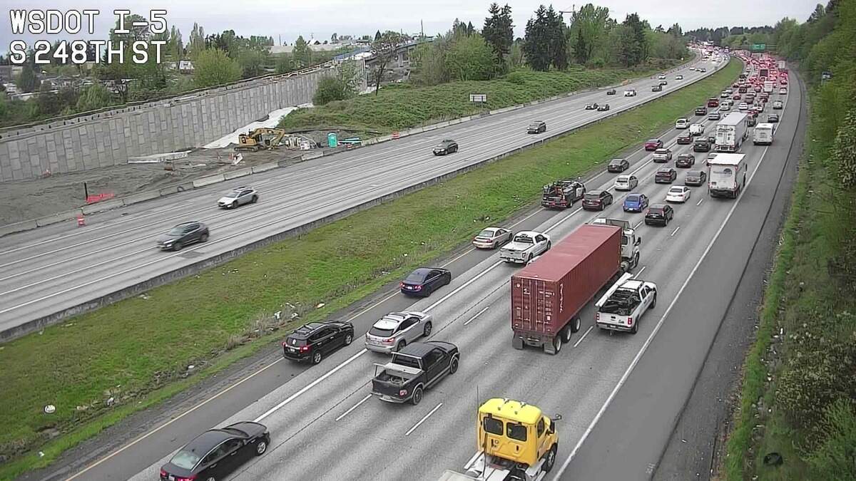 A collision Tuesday morning on northbound Interstate 5 near Kent caused significant traffic delays for commuters driving out of Tacoma.