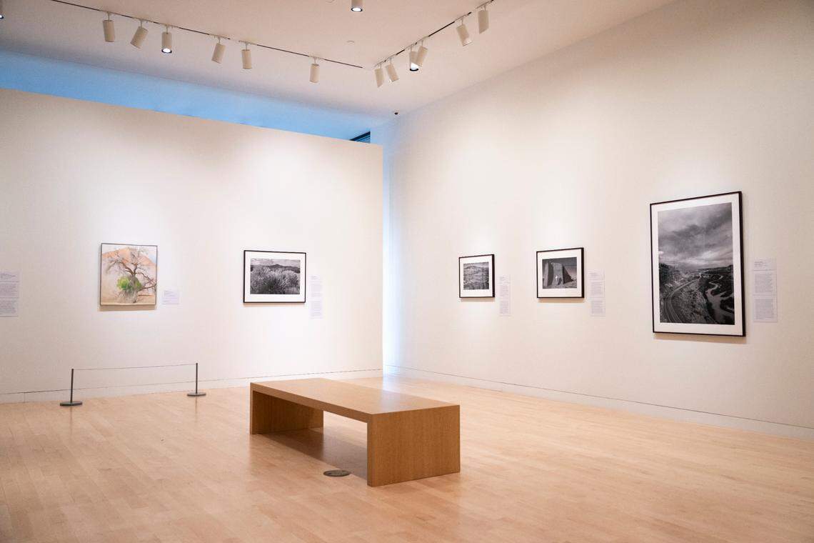 The Abiqueños and The Artist curates pieces from Indigenous and non-Indigenous focused around New Mexico, in the Haub Wing of the Tacoma Art Museum, on Thursday, Dec. 19, 2024, in Tacoma, Wash.