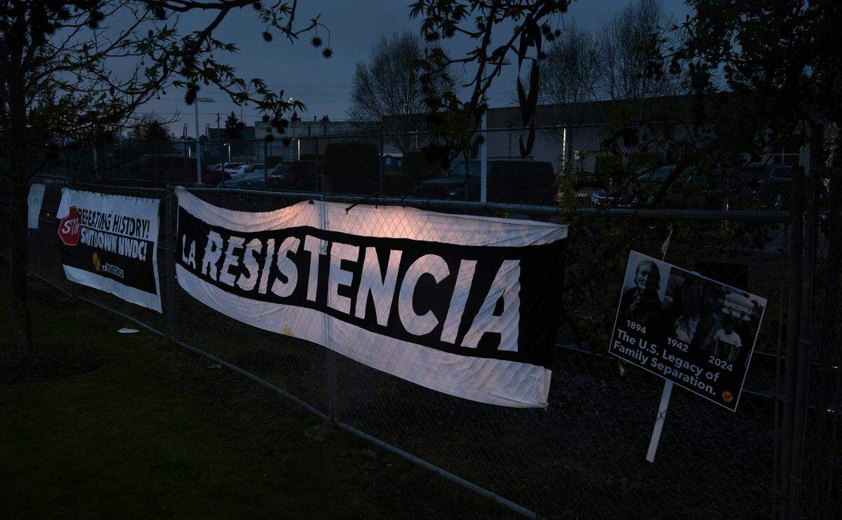 The Northwest ICE Processing Center, a privately-run facility for immigrants facing possible deportation, has been operating on Tacoma’s Tideflats for the last 20 years. It is seen on Thursday, April 11, 2024.